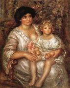 Pierre Renoir Madame Thurneysen and her Daughter Spain oil painting artist